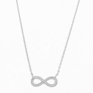 925 Sterling Silver Dainty Forever Infinity Necklace