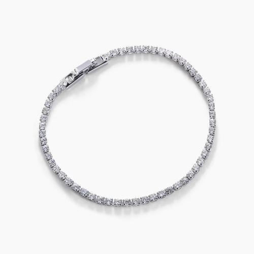 925 Sterling Silver Round Cut Simulated Diamond Tennis Bracelet