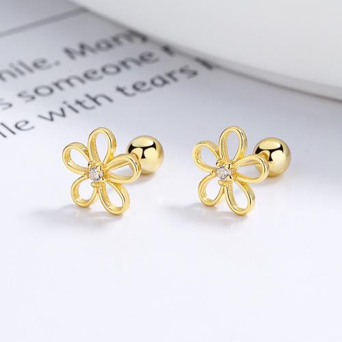 Hollow flower studs earring for baby girls