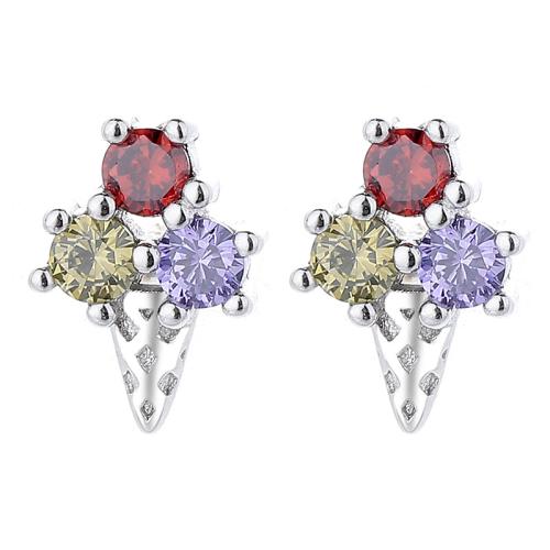 Hot selling ice cream baby girls studs earring