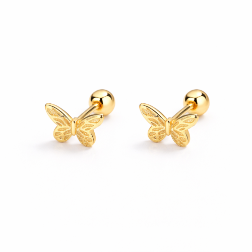 baby girls Hypoallergenic cute butterfly studs earring