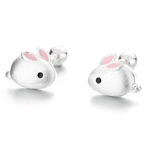 Lovely rabbit hypoallergenic baby gift earring