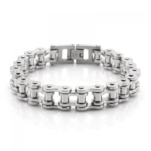 Men's Stainless Steel Motorcycle Chain Bracelet