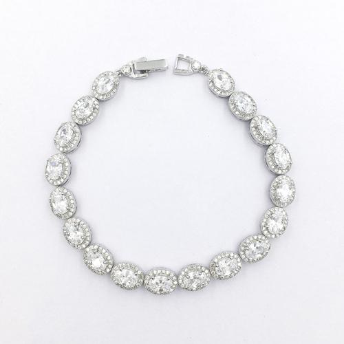 S925 silver cubic zircon lady bracelet