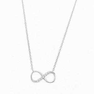 Sterling silver Fervent Infinity woman Necklace 