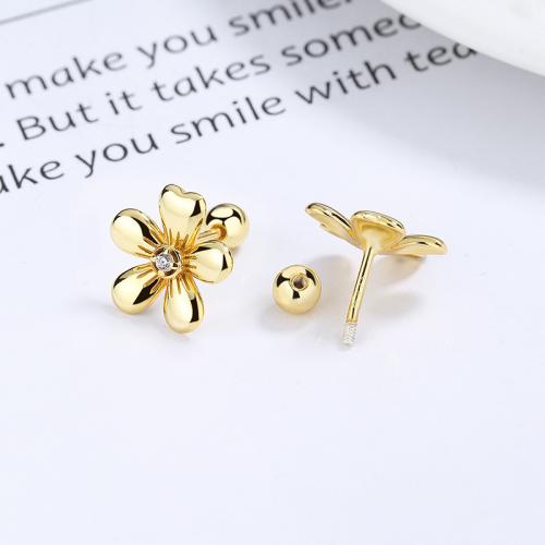 Sterling silver gorgeous floral studs earring