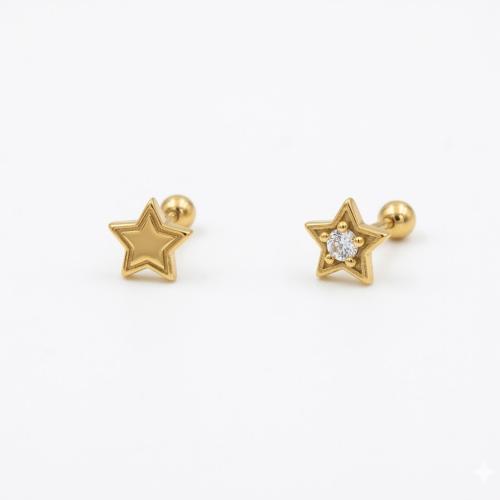 Stunning Paper clip pave cz link hoop earring in 18K Gold over sterling