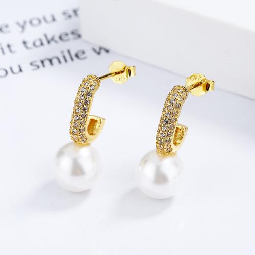 Vintage bridal pearl dangle earrings for wedding