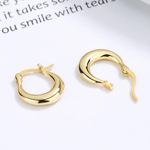 Yellow gold plated Graduated tube chunky huggie hoop earrings