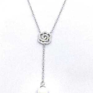 sterling silver cz necklace