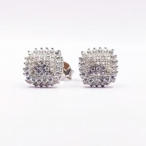 sterling silver cz stud earrings