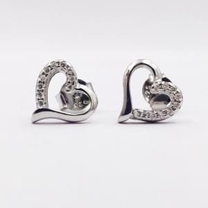 sterling silver micro pave stud earring collection