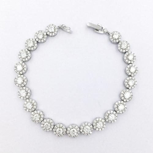 sterling silver white cz women bracelets