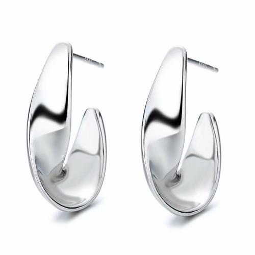 white gold sterling silver twisted chunky dangle earrings